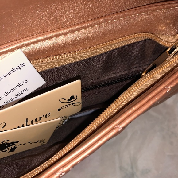 3/$25 Women’s crossbody bag in Rose Gold color - Picture 5 of 6